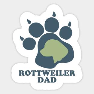 Rottweiler Dad Sticker